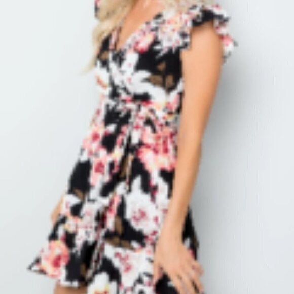 Miami Mini Wrap Dress - Sz. L - Picture 3 of 5